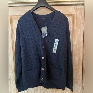 NWT Club Room 100% Lambswool Cardigan Sweater